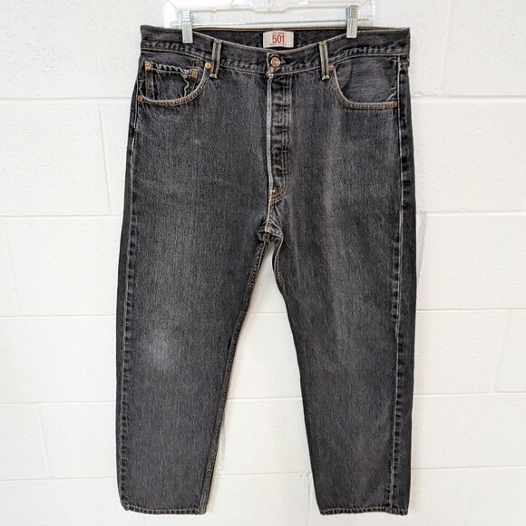 Vintage Mens Levis 501 Straight Leg Button Fly Jeans, 38/36 - Picture 1 of 5